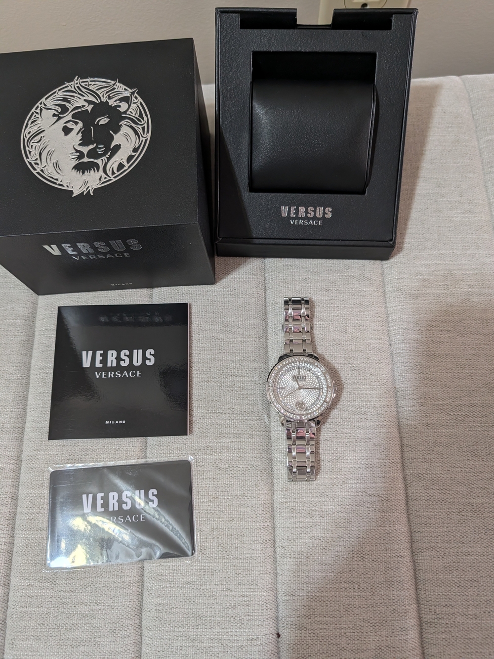 Versus Versace Women's Silver Crystal Bracelet Watch - Silver